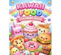 Kawaii Food Coloring Book: Super Cute and Easy Kawaii Food Coloring Pages for Kids Ages 4-8 | Fun, Simple & Adorable Designs with Bold Lines for Relaxation, Creativity, and Screen-Free Fun