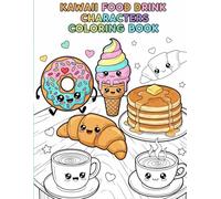 Kawaii Food & Drink Characters Coloring Book