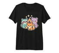Kawaii Forest Camp Amigos Camiseta Premium