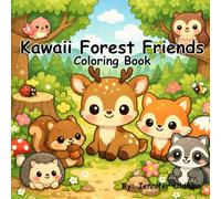 Kawaii Forest Friends Coloring Book