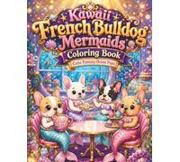 Kawaii French Bulldog Mermaids Coloring Book: Cute Fantasy Ocean Pups: Relaxing Cute Animal Designs for Stress Relief and Creative Fun