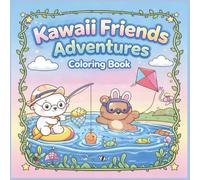 Kawaii Friends Adventures: More Fun Moments Coloring Book: Cute Kawaii Characters, Relaxing Scenes & New Adventures for All Ages