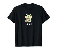 Kawaii Frog Boba Japonés Lindo Estética Anime Adolescentes Niños Camiseta