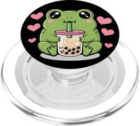 Kawaii Frog Boba Lover Illustration PopSockets PopGrip para MagSafe