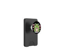 Kawaii Frog Boba Lover Illustration PopSockets PopWallet para MagSafe