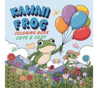 Kawaii Frog Coloring Book Cute & Cozy: for Adults and Teens, 50 Unique Hand-drawn Magic illustration, Bold & Easy, Funny Relaxation