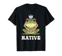 Kawaii Frog Native American Camiseta