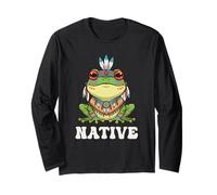 Kawaii Frog Native American Manga Larga