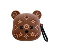 Kawaii - Funda para Beats Fit Pro, Carcasa 3D Cute de Silicona Anticaídas con Diseño de Comida Divertida, Funda de Carga para Niñas, Mujeres, Niños y Hombres (Oso Lindo)