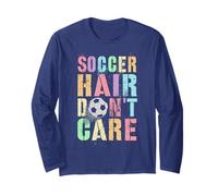 Kawaii FÚTBOL Hair Don't Care Score Game Hair Don't Care Manga Larga