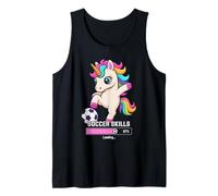 Kawaii Fútbol Unicornio Habilidades Carga GANA Portero Chicas Goals Camiseta sin Mangas