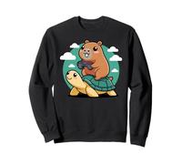 Kawaii Gaming Animal Graphic Turtle Cute Capybara Gamer Sudadera