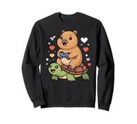 Kawaii Gaming Animal Graphic Turtle Cute Capybara Gamer Sudadera
