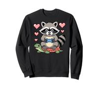 Kawaii Gaming Animal Graphic Turtle Cute Raccoon Gamer Sudadera