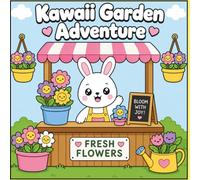 Kawaii Garden Adventure:: Cute Garden Coloring Book for Kids Ages 2-8 Featuring Kawaii Animals, Bugs, Flowers & Mushrooms (Cozy Kawaii Adventures Coloring Books)