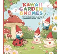 Kawaii Garden Gnomes: Tiny Friends in a Magical Backyard Coloring Book