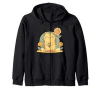 Kawaii Gatito Gatito Mi Gato Girasol Sunshine-Vintage-Adolescente Sudadera con Capucha