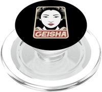 Kawaii Geisha Japonés Kanji Personajes Kyoto Japón Otaku PopSockets PopGrip para MagSafe