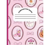 Kawaii Ghost Halloween Notebook - Cute Spooky Doodle Journal with Framed Seamless Pattern | Cute School Composition Book for Kids, Teens & Girls