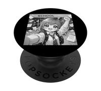 Kawaii Girl Último Día De Escuela Vacaciones De Verano Divertido Selfie PopSockets PopGrip Adhesivo