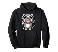 Kawaii Gorila Disfraz de Mapache Gorilas de Espalda Plateada Sudadera con Capucha