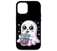 Kawaii Gótico Fantasma Boba Té Halloween Carcasa para iPhone 12/12 Pro