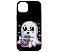Kawaii Gótico Fantasma Boba Té Halloween Carcasa para iPhone 14 Plus
