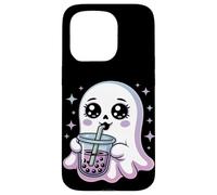 Kawaii Gótico Fantasma Boba Té Halloween Carcasa para iPhone 15 Pro