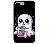 Kawaii Gótico Fantasma Boba Té Halloween Carcasa para iPhone 7 Plus/8 Plus