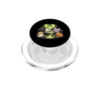 Kawaii Halloween Bruja caldero Fantasma Gato murciélago Cala PopSockets PopGrip para MagSafe