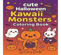 Kawaii Halloween Friends: Simple & Cute Monsters Colouring Book