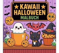 KAWAII Halloween Malbuch : für Kleinkinder | Süße & gruselige Motive zum Ausmalen für Kinder ab 3 Jahren | Niedliches Halloween-Ausmalbuch mit ... | Geschenkidee zu Halloween - Geschenkbuch
