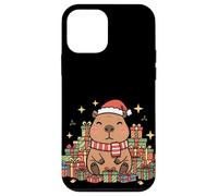Kawaii Happy Holiday Capybara in Cozy Christmas Style Carcasa para iPhone 12 Mini