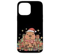 Kawaii Happy Holiday Capybara in Cozy Christmas Style Carcasa para iPhone 13 Pro MAX