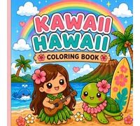 Kawaii hawaii: A cute tropical coloring book