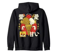 Kawaii Helado Japonés Estética Lindo Postre Vintage Sudadera con Capucha