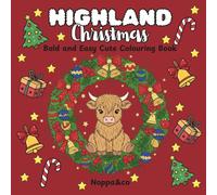 kawaii Highland Christmas: Bold and Easy Cute Colouring Book