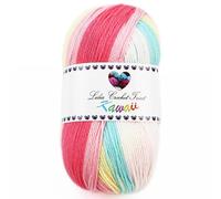 Kawaii- hilo de lana fantasía multicolor, lana acrílico, hilo de tejer, hilo de ganchillo (100 gr/ovillo ; 10 colores) (empresa española/envío desde España) (6)