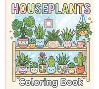 Kawaii Houseplants Coloring Book
