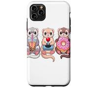 Kawaii Hurones Té con Leche Video Game Gamer Donut Hurón Carcasa para iPhone 11 Pro MAX