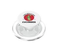 Kawaii I Just Really Love Cute Pepino Vegetal Lover PopSockets PopGrip para MagSafe