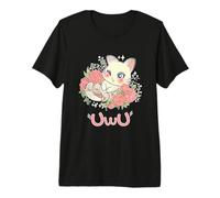 Kawaii I UwU Cat I Kawaii Meme Cute Japan Anime Kitten Camiseta Premium