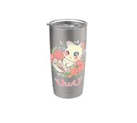 Kawaii I UwU Cat I Kawaii Meme Cute Japan Anime Kitten Vaso térmico de acero inoxidable de doble pared