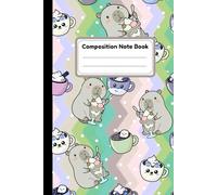 Kawaii Ice creams Composition Note Book: Yummy Sweet Treats illustration | College Ruled - 6 x 9 Inches - 120 Pages | For School, College, Work Book, Personal & Office Use