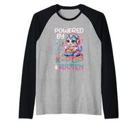 Kawaii impulsado por K-Pop y Ramen Cute K-Pop Cat Music Camiseta Manga Raglan