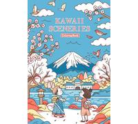 Kawaii Japan Scenery Coloring Book for Adults and Teens: Cute Japanese Designs: Ramen Shops, Tokyo Tower and more
