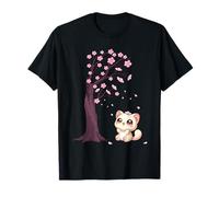 Kawaii Japonés Cherry Blossom Anime Cats Sakura Cat Owner Camiseta