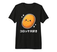 Kawaii Japonés Korokke Lover Crujiente Croqueta Comida Arte Camiseta Premium