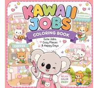 Kawaii Jobs Coloring Book: Cute & Cozy Jobs Coloring Book for Kids Ages 8-10. Discover a New Adorable Job Every Day
