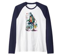 Kawaii Just Boy Who Loves Soccer Robots Anime Mi Ingeniería Camiseta Manga Raglan